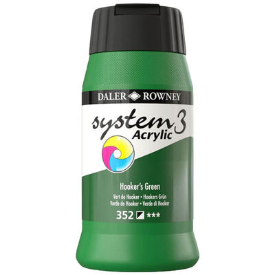 System 3 Acrylic Paint: Green 500ml image number 1