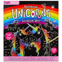 Rainbow Unicorns Scratch Art