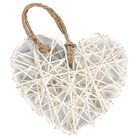 White Rattan Hearts: Pack of 6 image number 1