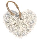 White Rattan Hearts: Pack of 6 image number 1