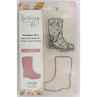 Crafters Companion Spring is in the Air Stamp and Die - Wellington Boot image number 1