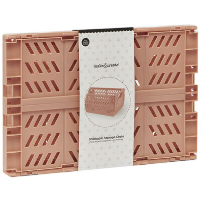 Stackable Storage Crate: Dark Pink image number 2