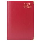 A5 Red Luxury 2021 Day a Page Diary image number 1