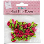 Mini Pink Roses: Pack of 20 image number 1