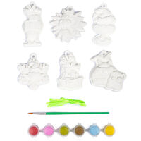 Paint Your Own Grinch Clay Decorations: Pack of 6