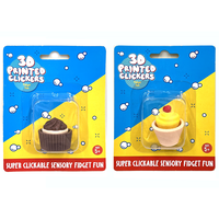 3D Bakery Food Printed Clickers: Assorted