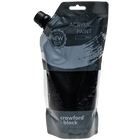 Crawford & Black Black Acrylic Paint: 500ml image number 1