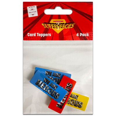 We Are Heroes Card Toppers: Pack of 4 image number 1