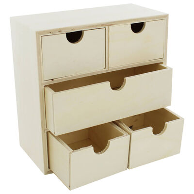 5 Wooden Drawer Chest image number 2