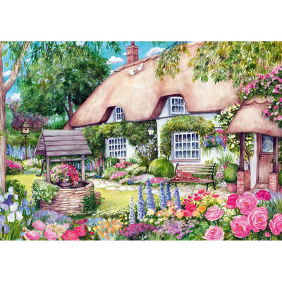 Bluebell Cottage 1000 Piece Jigsaw Puzzle image number 2