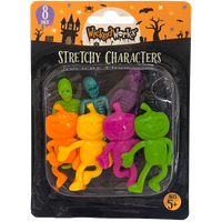 Stretchy Skeletons & Pumpkins: Pack of 8