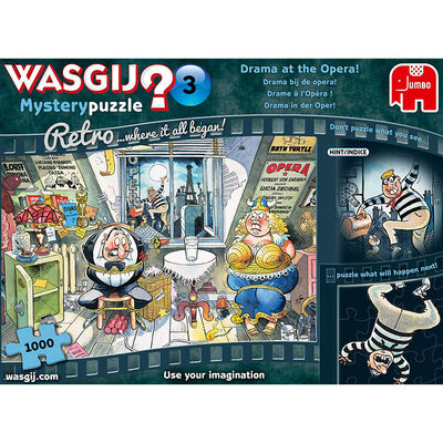 Wasgij Retro Mystery 3 Drama at the Opera 1000 Piece Jigsaw Puzzle image number 2