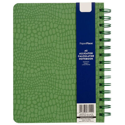 A5 Wiro Calculator Notebook: Alligator image number 3