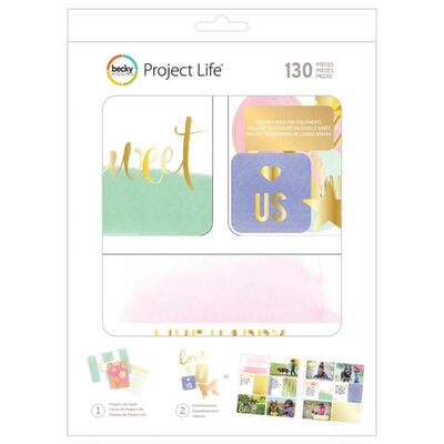 American Crafts: Project Life Trinkets 130 Piece Card Kit image number 1