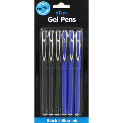 Premium Gel Pens: Pack of 6 image number 1
