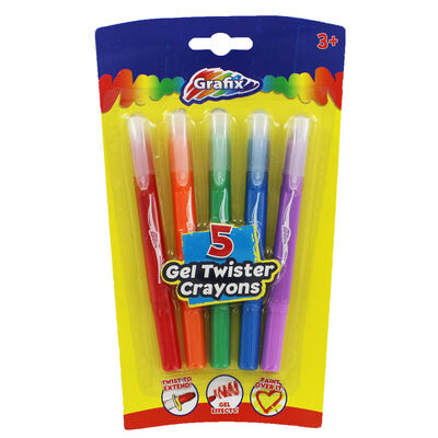 Gel Twister Crayons - 5 Pack image number 1