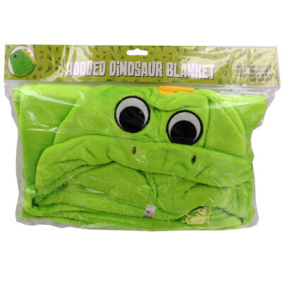 Soft 3D Hooded Dinosaur Blanket image number 1