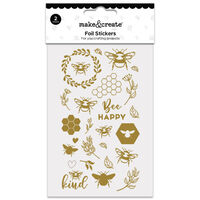 Foil Stickers: Gold Bee