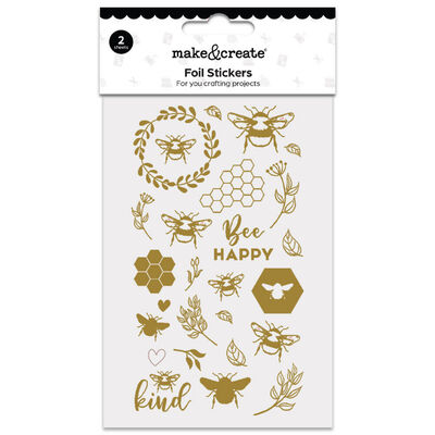 Foil Stickers: Gold Bee image number 1
