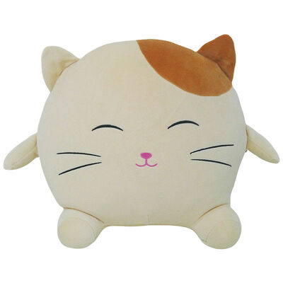 PlayWorks Hugs & Snugs Cream Cat Plush image number 1