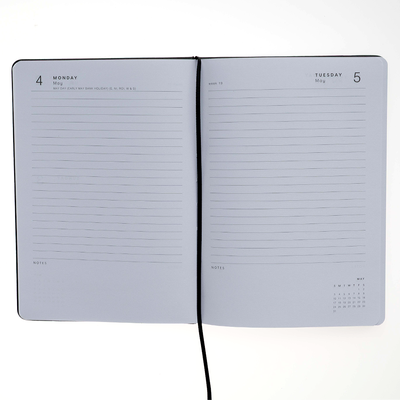 2026 Classic Black A5 Casebound Day a Page Diary image number 2