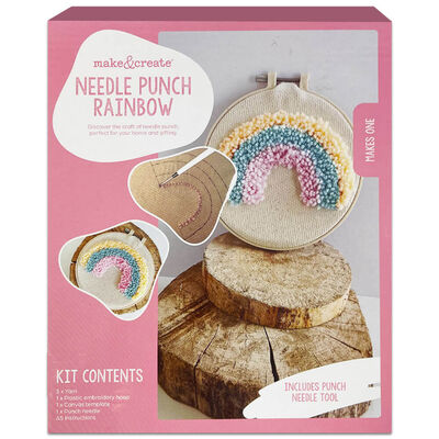 Needle Punch Rainbow Craft Kit image number 1