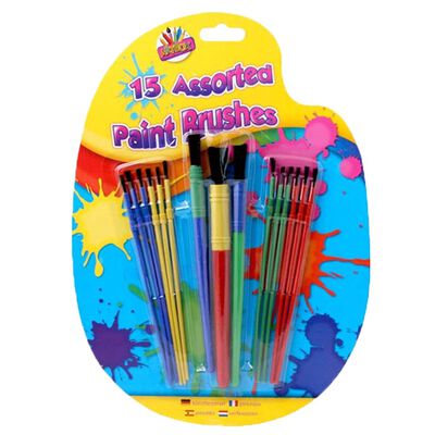 Assorted Paint Brushes - Pack Of 15 image number 1
