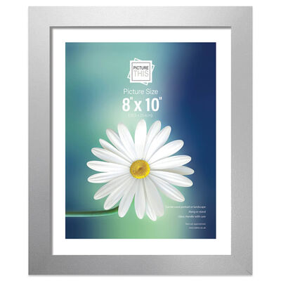 Silver Photo Frame: 8&rdquo; x 10&rdquo; image number 1