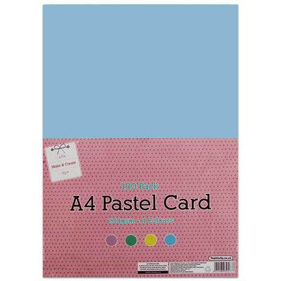 A4 Pastel Card: Pack of 100 image number 1