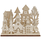 Christmas Mini Wooden House Scene image number 1