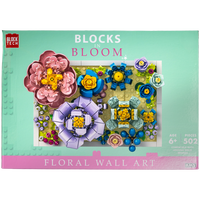 Blocks In Bloom Floral Wall Art