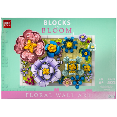 Blocks In Bloom Floral Wall Art image number 1