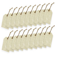 Wooden Tags with String: Pack of 20