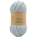 Super Soft Chunky Acrylic Yarn: Grey 200g image number 1