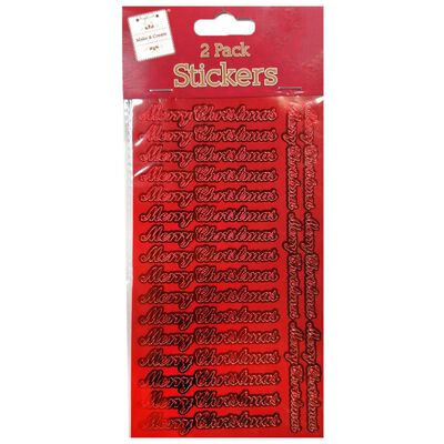 Merry Christmas Sentiment Stickers: Assorted image number 1