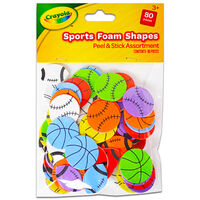 Crayola Sports Foam Shapes: Pack of 80