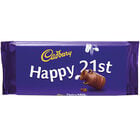 Cadbury Dairy Milk Chocolate Bar 110g - Happy 21st image number 1