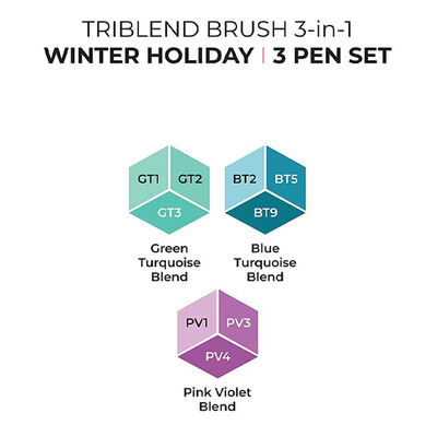Spectrum Noir Triblend Winter Holiday Brush Markers image number 2