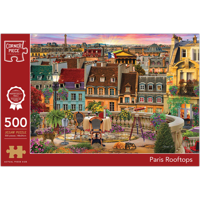 Paris Rooftops 500 Piece Jigsaw Puzzle image number 1