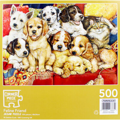 Feline Friends 500 Piece Jigsaw Puzzle image number 4