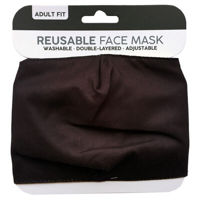 Black Reusable Face Mask image number 1