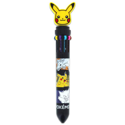 Pokemon Pikachu 10 in 1 Multi-Coloured Pen image number 2