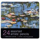24 Assorted Artist Pencils: Monet, Water Lilies image number 1