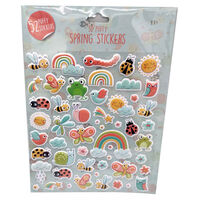 3D Puffy Spring Stickers: Pack of 52