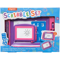 Jotz! 2-in-1 Magnetic Scribbler Set: Pink