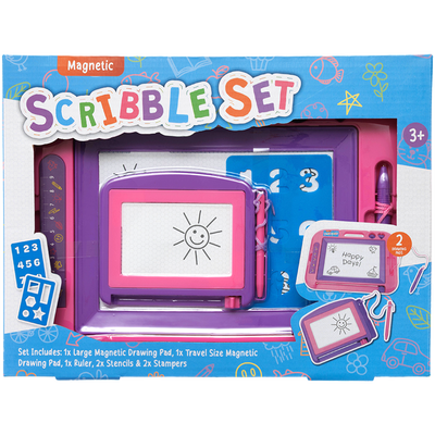 Jotz! 2-in-1 Magnetic Scribbler Set: Pink image number 1