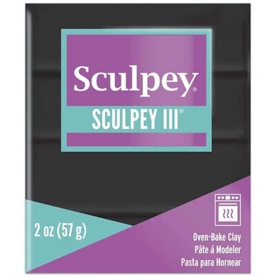 Sculpey Polymer Oven Bake Clay: Black image number 1