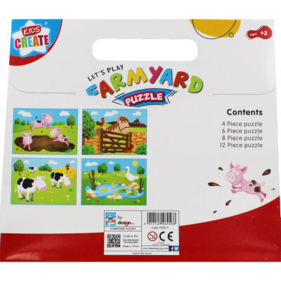 Farmyard 4-In-1 Puzzle Set image number 3