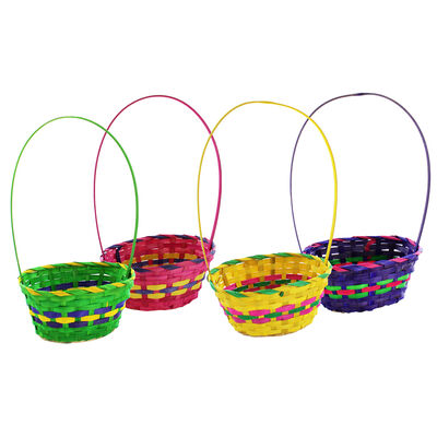 Woven Easter Egg Hunt Baskets - Bundle of 24 image number 1