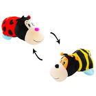 Reversimals 2-in-1 Plush Soft Toy - Ladybird and Bee image number 2